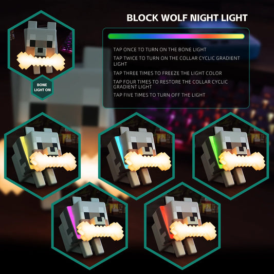 BlockBuddy Wolf Lamp — Brighten Your Gaming Space