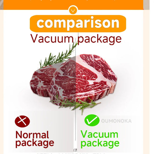 Professional Vacuum Kitchen Sealing Machine Sealer for Food Vacuumor for Products Cuisine Packaging Plastic Bag Sealant