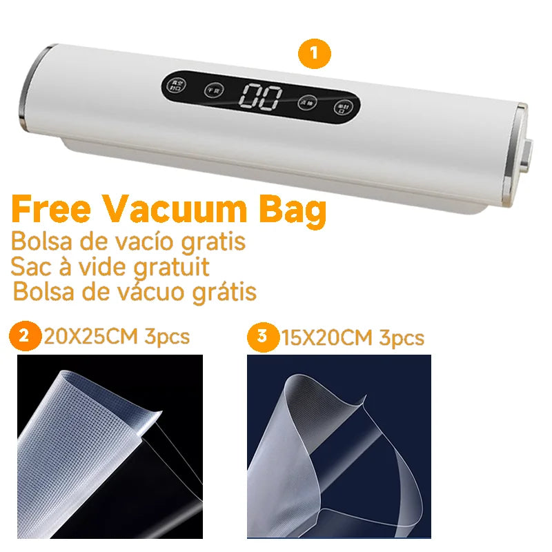 Professional Vacuum Kitchen Sealing Machine Sealer for Food Vacuumor for Products Cuisine Packaging Plastic Bag Sealant