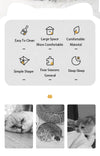 Cat Head Shape Cute And Comfortable Warm Cat House Safe Sleep Cave Non-Slip Semi-Closed Design Four Seasons Universal Cat Nest