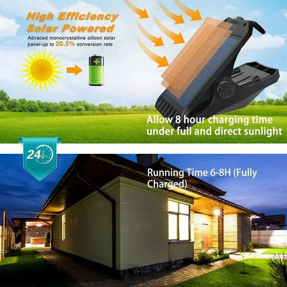 GlowClip Sensor Light — Solar + USB Smart Illumination