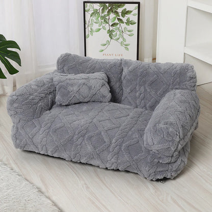 PawRelax Plush Bed — Soft, Secure & Anxiety-Reducing