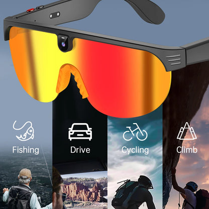 VisionAI Smart Glasses — 4K Camera & Bluetooth Calls