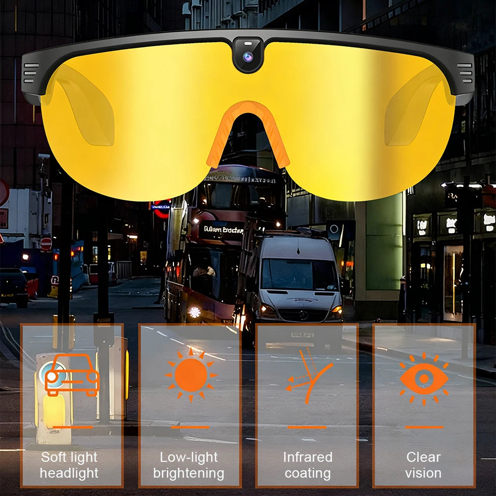 VisionAI Smart Glasses — 4K Camera & Bluetooth Calls
