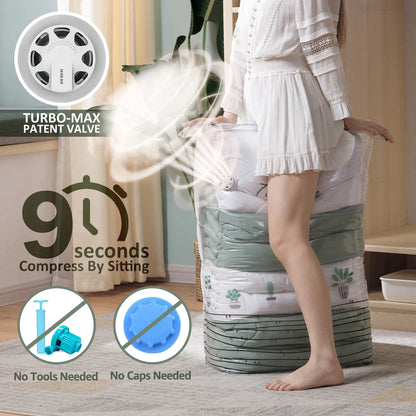 VacuPack 3D Bags — No Pump, Maximum Space Saving