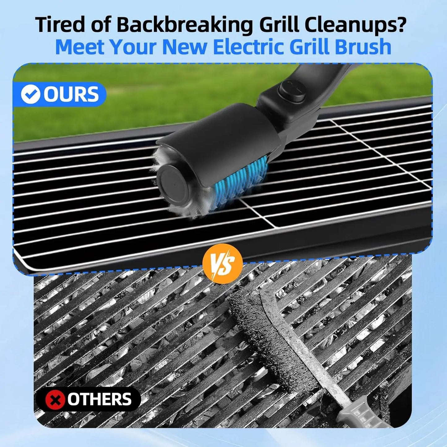 GrillSpark Electric Brush — Fast, Powerful Grill Cleaning