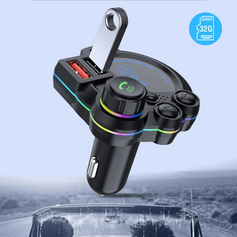 DriveSync FM Transmitter — Wireless Music & Calls Anywhere