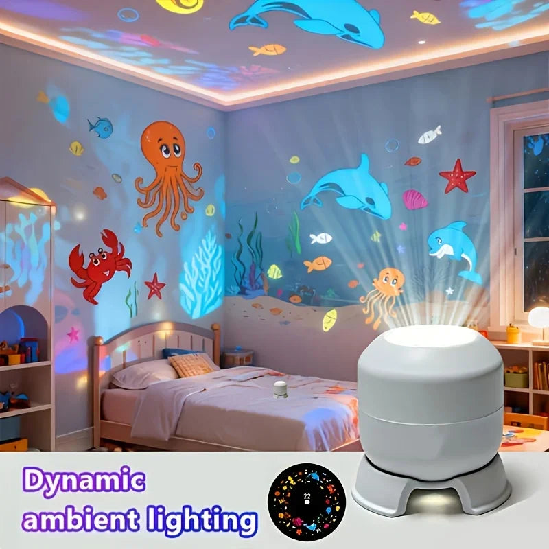 GalaxySpin Projection Lamp — Rotating Lights, Magical Atmosphere