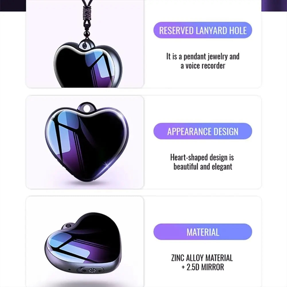 HeartMemo Recorder Necklace — Capture Every Important Moment