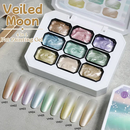 UR SUGAR 9 Colors Gradient Painting Gel Nail Art Gradient Color DIY
