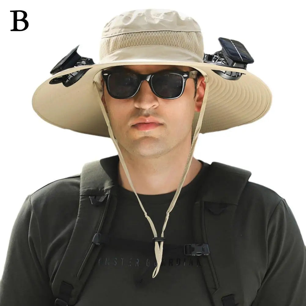 SolarShade Cooling Hat — Built-In Fan & Sun Protection