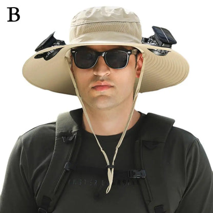 SolarShade Cooling Hat — Built-In Fan & Sun Protection