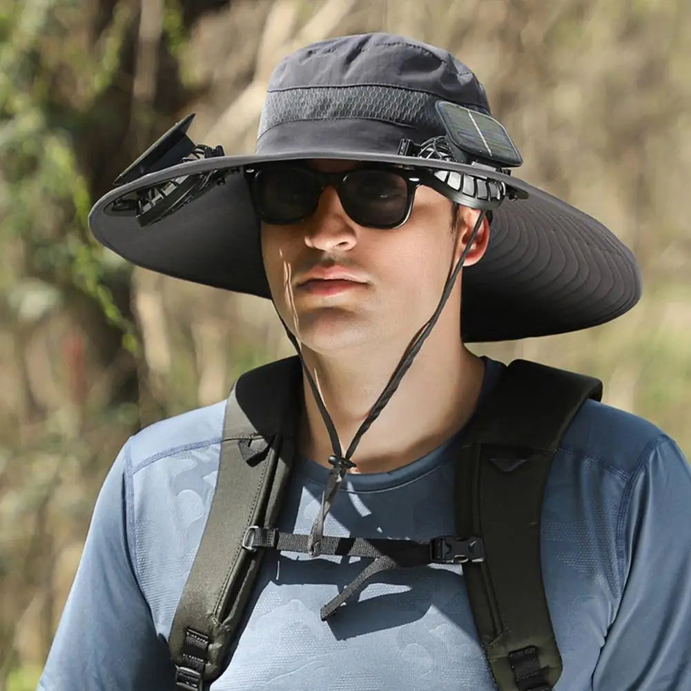 SolarShade Cooling Hat — Built-In Fan & Sun Protection