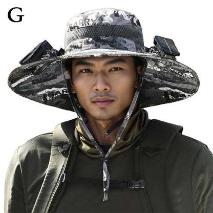 SolarShade Cooling Hat — Built-In Fan & Sun Protection