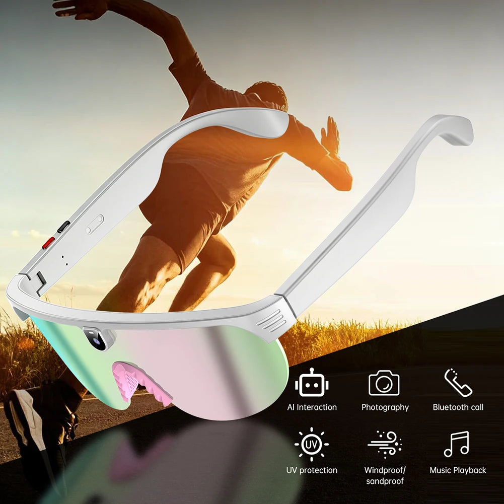 VisionAI Smart Glasses — 4K Camera & Bluetooth Calls