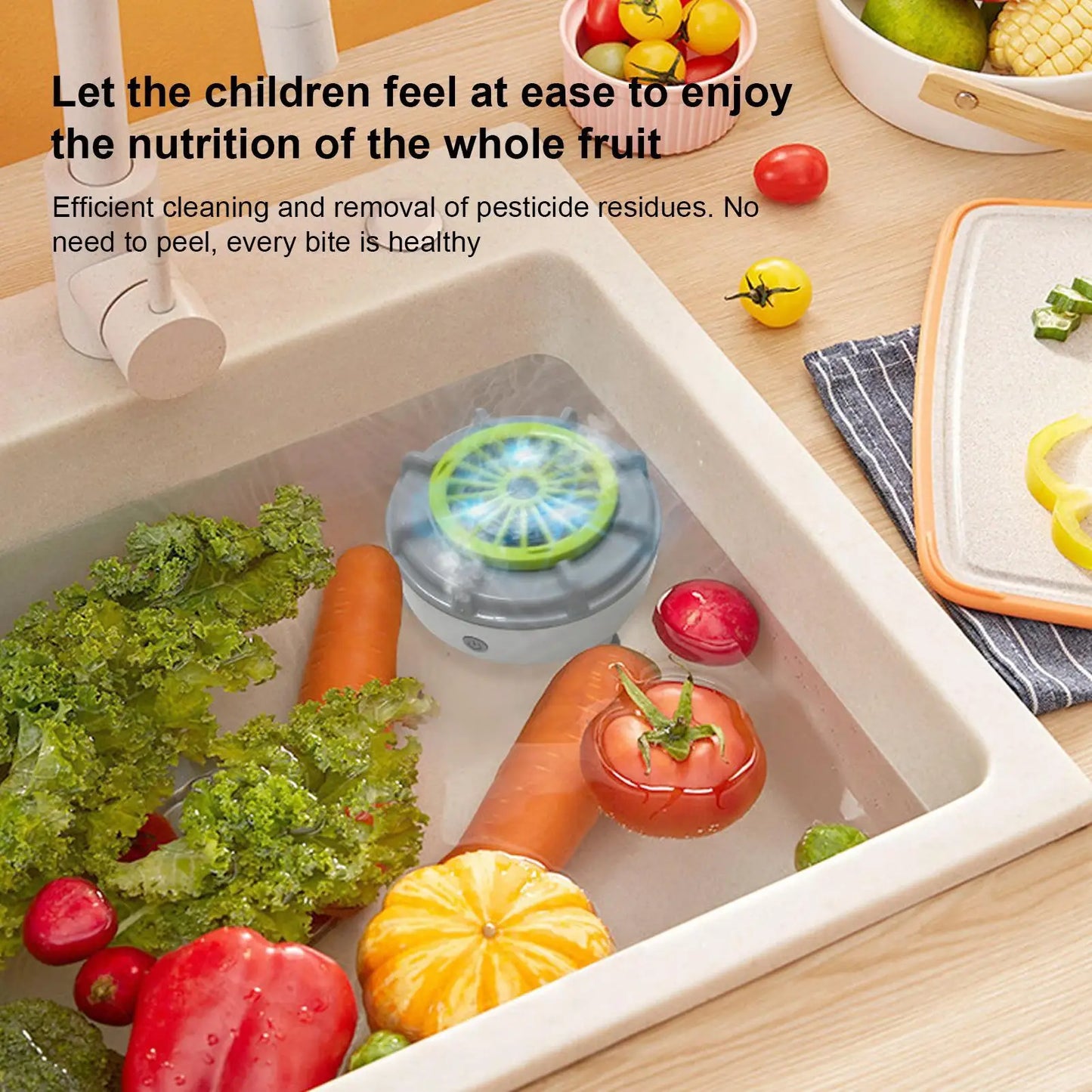 TurboFresh Washer — Clean Produce in Seconds