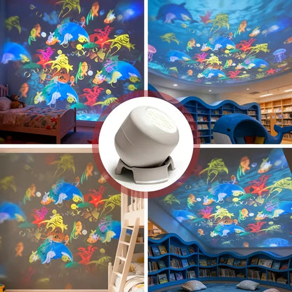 GalaxySpin Projection Lamp — Rotating Lights, Magical Atmosphere
