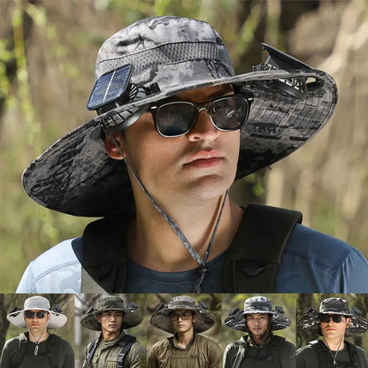 SolarShade Cooling Hat — Built-In Fan & Sun Protection