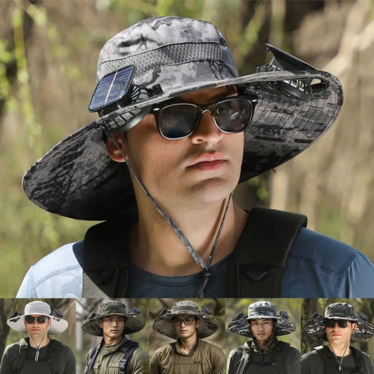 SolarShade Cooling Hat — Built-In Fan & Sun Protection