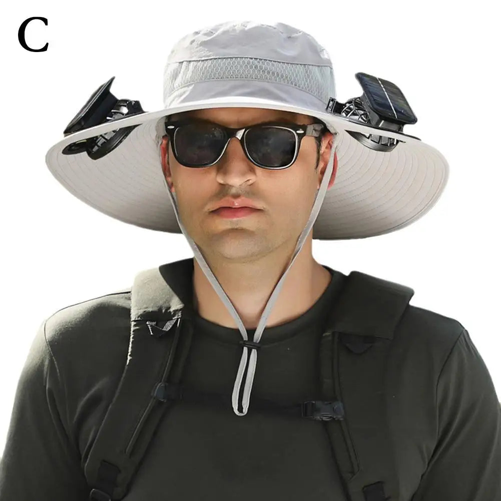 SolarShade Cooling Hat — Built-In Fan & Sun Protection