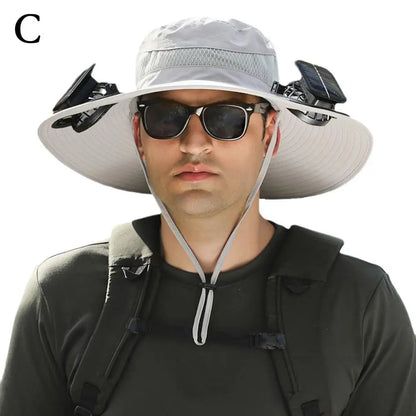 SolarShade Cooling Hat — Built-In Fan & Sun Protection