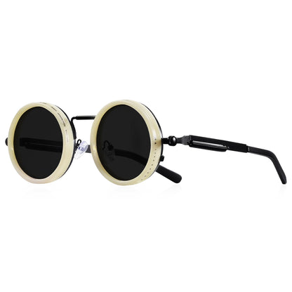 Polarized Round Sunglasses Adjustable Dimming Alloy Retro Outdoor Sports