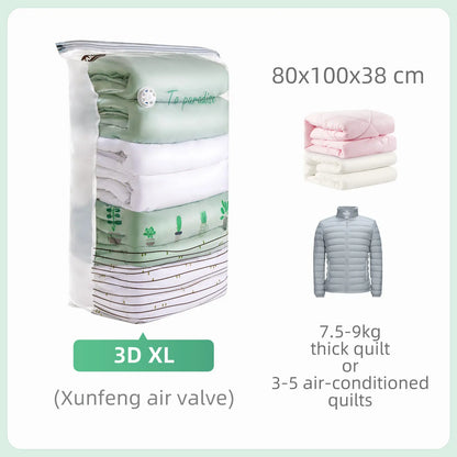VacuPack 3D Bags — No Pump, Maximum Space Saving