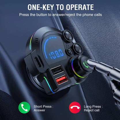 DriveSync FM Transmitter — Wireless Music & Calls Anywhere