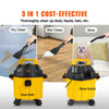 Wet Dry Vac 2.6 Gallon 2.5 Peak HP 3 in 1 Portable Shop Vacuum with Blowing Function,  Attachment Storage