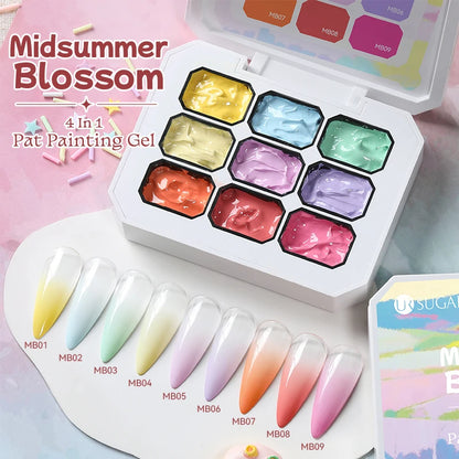 UR SUGAR 9 Colors Gradient Painting Gel Nail Art Gradient Color DIY