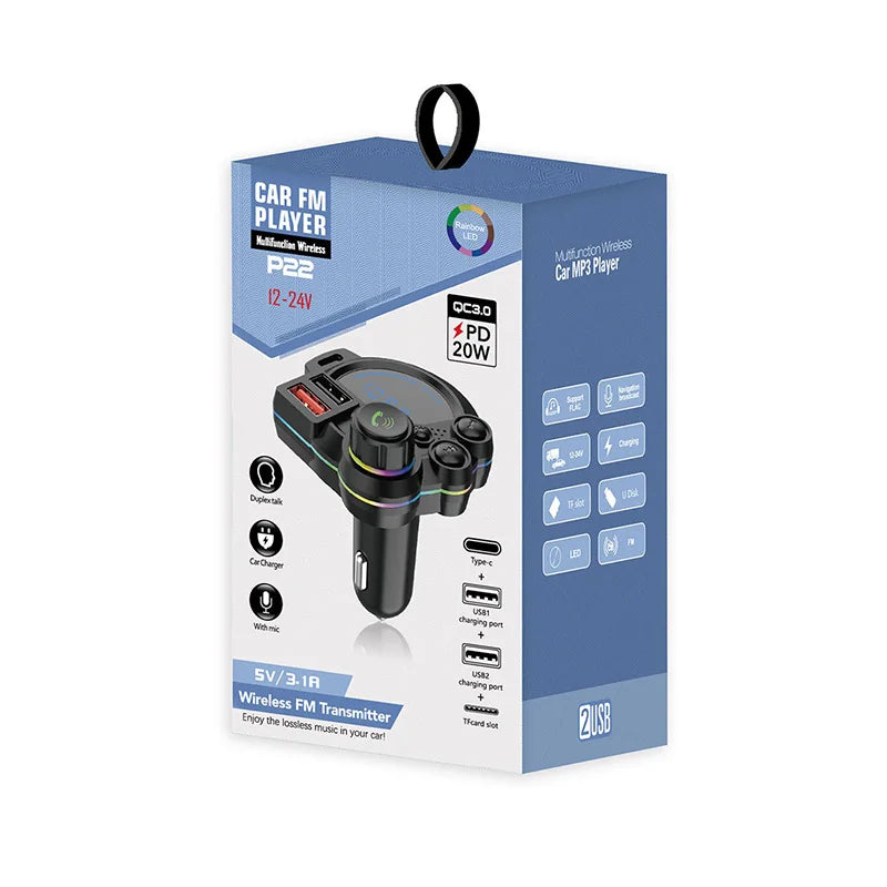 DriveSync FM Transmitter — Wireless Music & Calls Anywhere