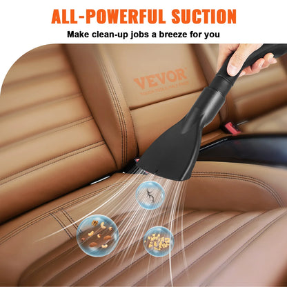 Wet Dry Vac 2.6 Gallon 2.5 Peak HP 3 in 1 Portable Shop Vacuum with Blowing Function,  Attachment Storage