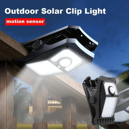 GlowClip Sensor Light — Solar + USB Smart Illumination
