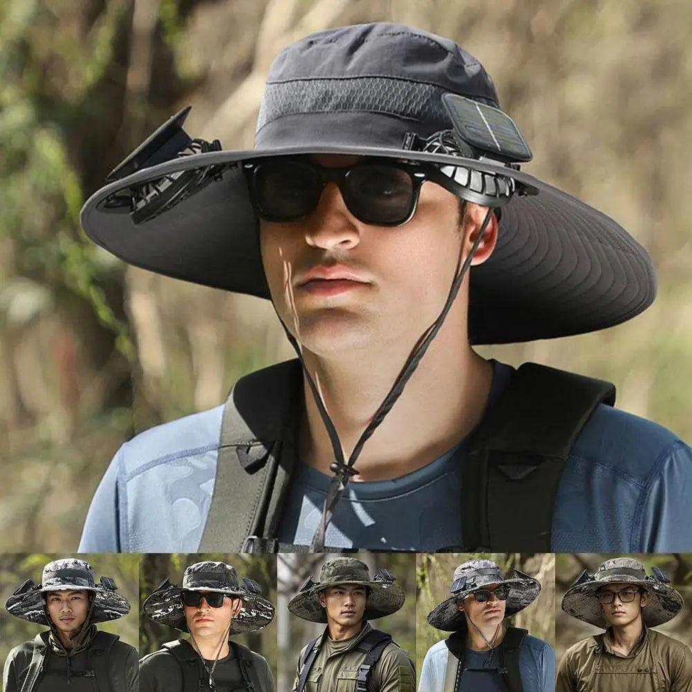 SolarShade Cooling Hat — Built-In Fan & Sun Protection