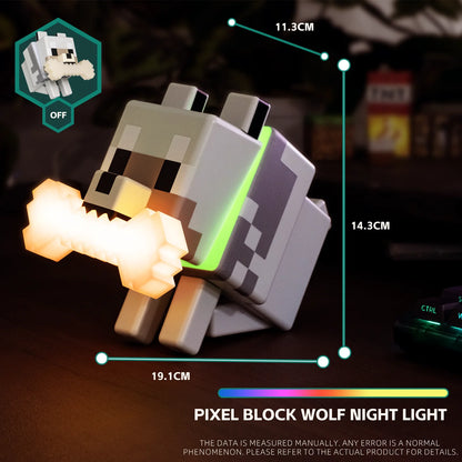 BlockBuddy Wolf Lamp — Brighten Your Gaming Space