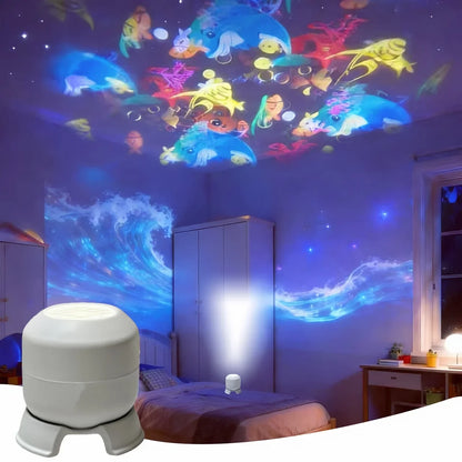 GalaxySpin Projection Lamp — Rotating Lights, Magical Atmosphere