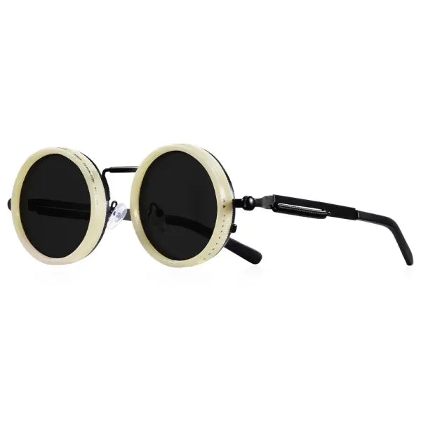 Polarized Round Sunglasses Adjustable Dimming Alloy Retro Outdoor Sports