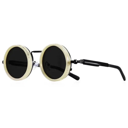 Polarized Round Sunglasses Adjustable Dimming Alloy Retro Outdoor Sports