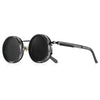 Polarized Round Sunglasses Adjustable Dimming Alloy Retro Outdoor Sports