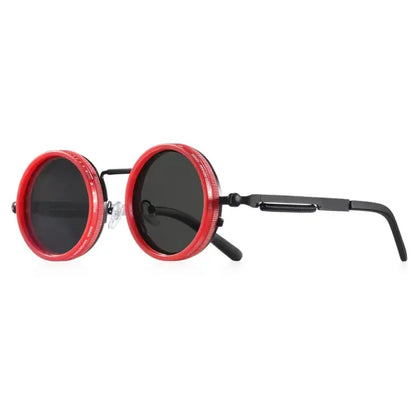 Polarized Round Sunglasses Adjustable Dimming Alloy Retro Outdoor Sports