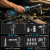 Seesii 3/8" Cordless Ratchet Wrench 80Nm 400RPM Brushless Electric Wrench 8 Sock